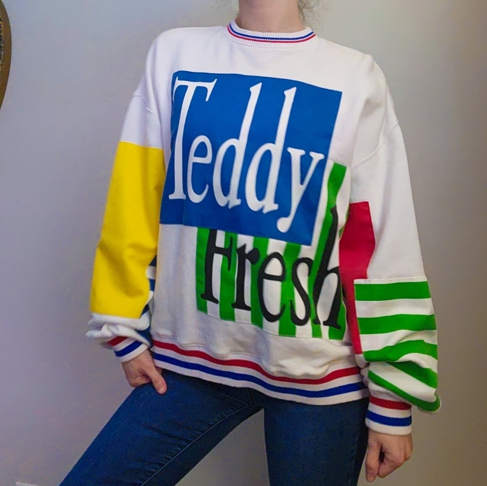 Teddy Fresh Patchwork Crewneck Size XS Unisex